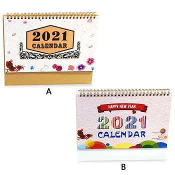 

2021 Desk Calendar Flip Desktop Monthly Calendar Schedule Planner for Home School Office Supplies Desk Decoration 9x7in