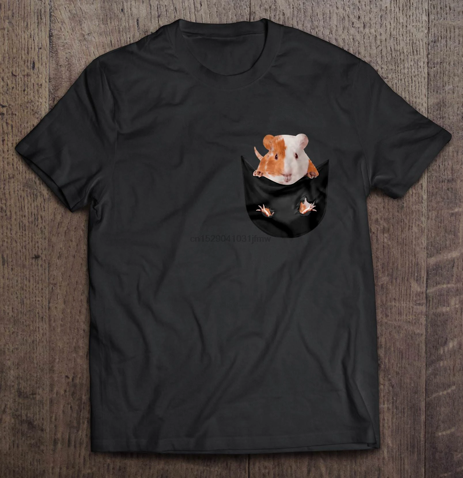 Мужская забавная футболка модная футболка морская свинка в кармане женская футболка