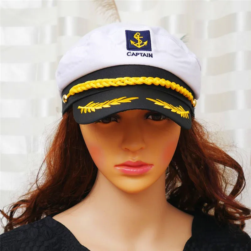 Белая Кепка для яхты, военная морская шапка, морская Кепка, морская Кепка, классический костюм, маскарадный костюм для взрослых