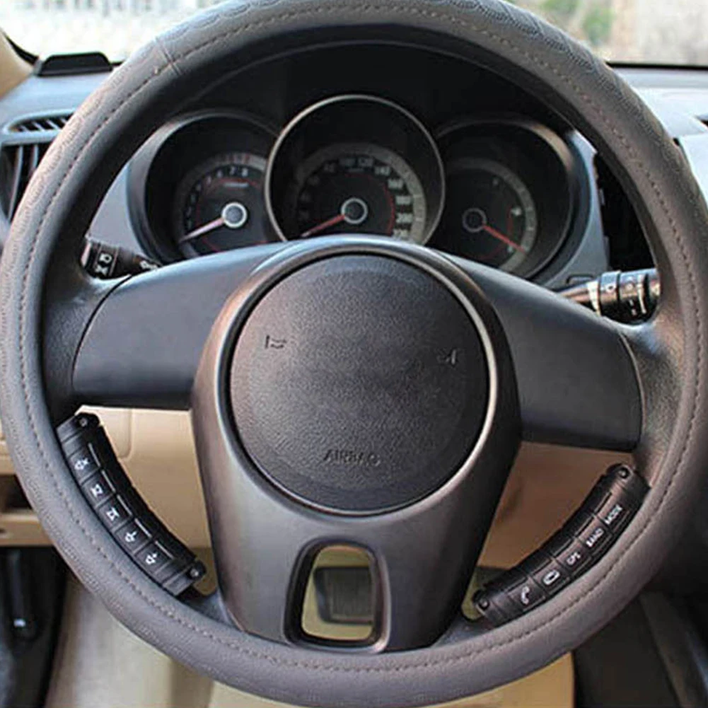 Универсальный руль Тюнинг автомобиля Управление; ключ Многофункциональный Беспроводной дистанционного Управление ключ для стерео DVD gps#806