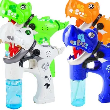 

1PC Automatical Bubble Machine Electric Bubble Maker Musical Dinosaur Toy Festival Gift for Children Orange