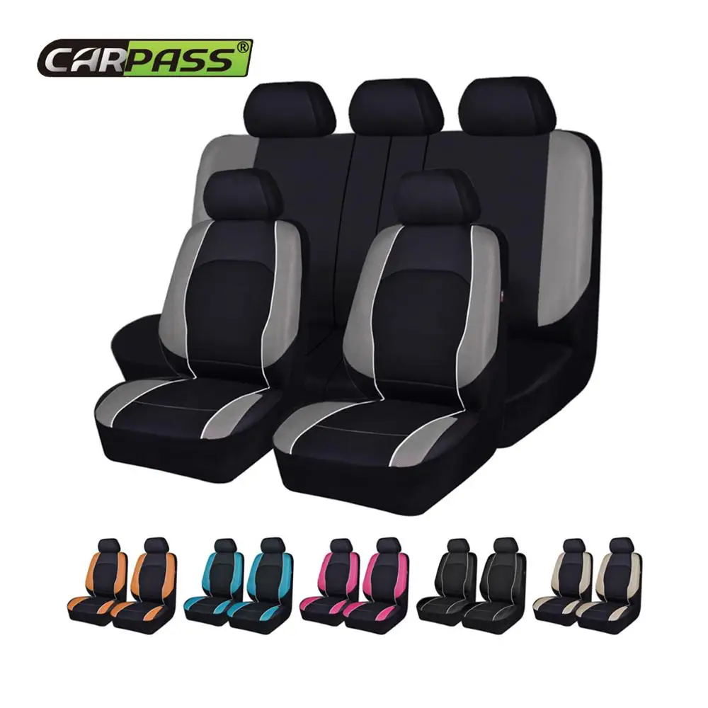 

Car-pass Universal Leather Car Seat Cover For Camry 2005 Lada honda Waterproof Accessories