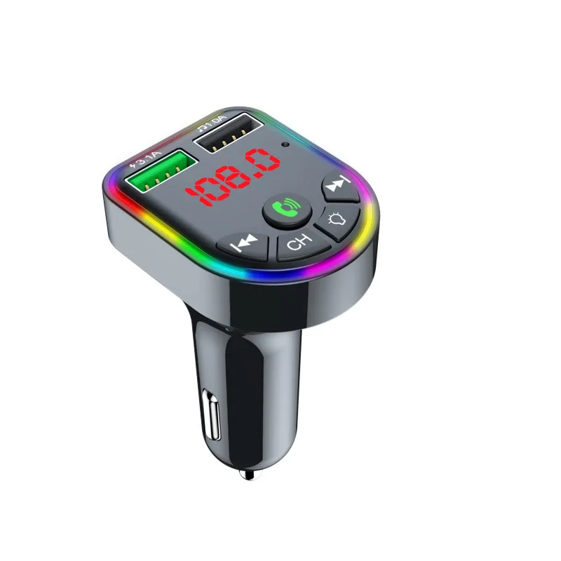 F5 Wireless Bluetooth Fm Transmitter Hands Free Car Kit Mp3 Player Usb Charger - Chargers - AliExpress