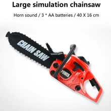Высокое моделирование Электроинструмент ролевые игры электрическая бензопила инструмент игрушки со звуком ремонт инструмент Дом играть игрушки для детей набор вращающийся