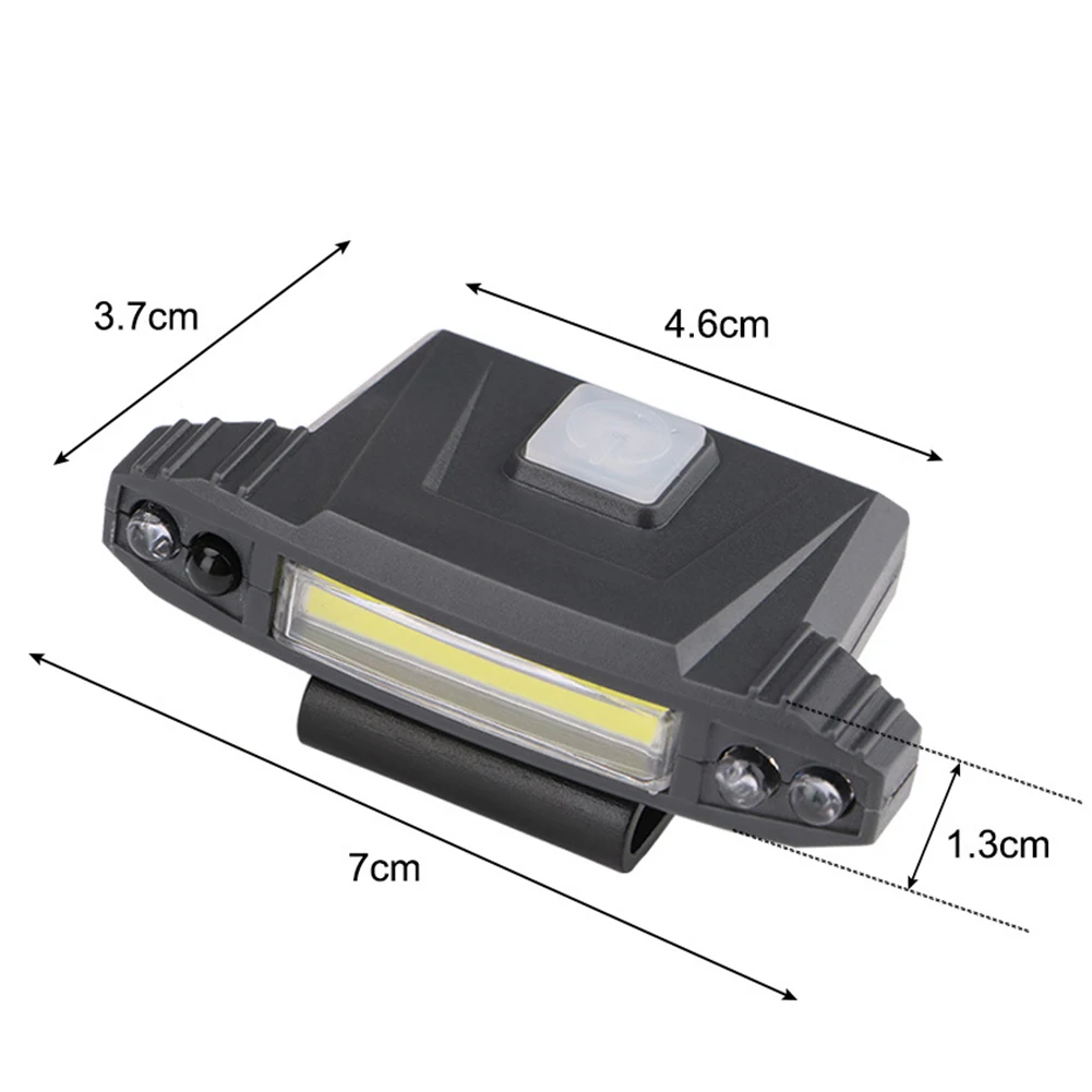 Наружный индукционный жесткий Головной фонарь 4 режима портативный ABS супер яркий USB Перезаряжаемый походный регулируемый угол 3 Вт COB