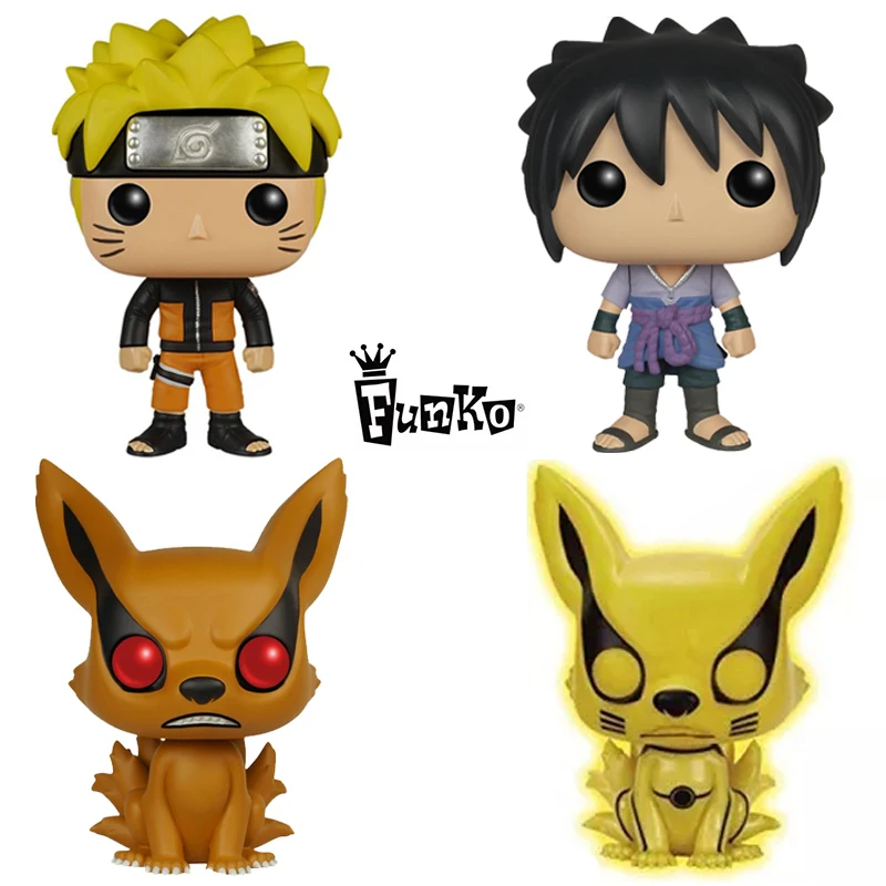 Наруто Funko pop Sasuke KURAMA фильм Рисунок аниме модель ПВХ Коллекция игрушек для детей Рождественский подарок