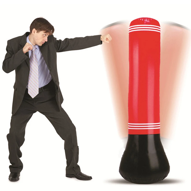 Cylindrical Punching MMA Bag 1 Pcs Boxing Sandbags Speed Inflatable Hanging Sport Hook