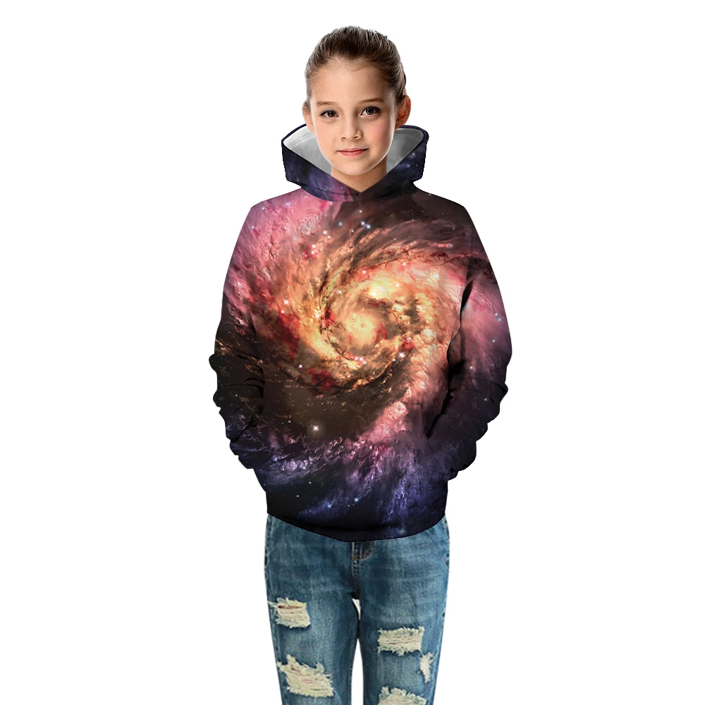 Raisvern Galaxy/детские толстовки с 3D принтом; пальто с капюшоном в стиле унисекс; куртки с длинными рукавами и принтом для девочек и мальчиков; толстовки; осень г