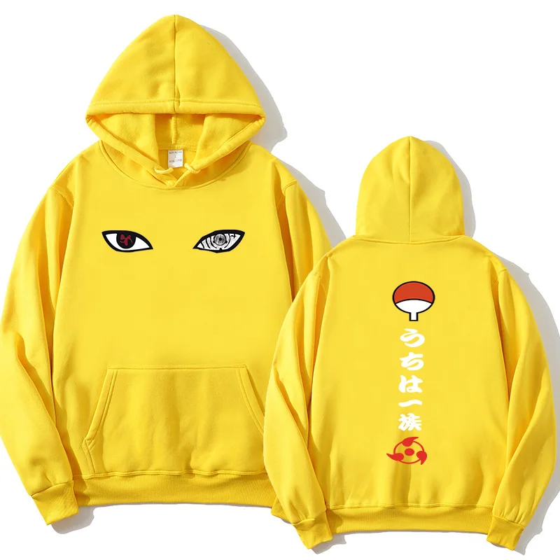 

Anime Naruto Winter Hooded Jacket Polar Fleece Warm Jacket Coat Uchiha Puerto Rico Uzumaki Clan Emblem Badge Badge Badge Hoodie