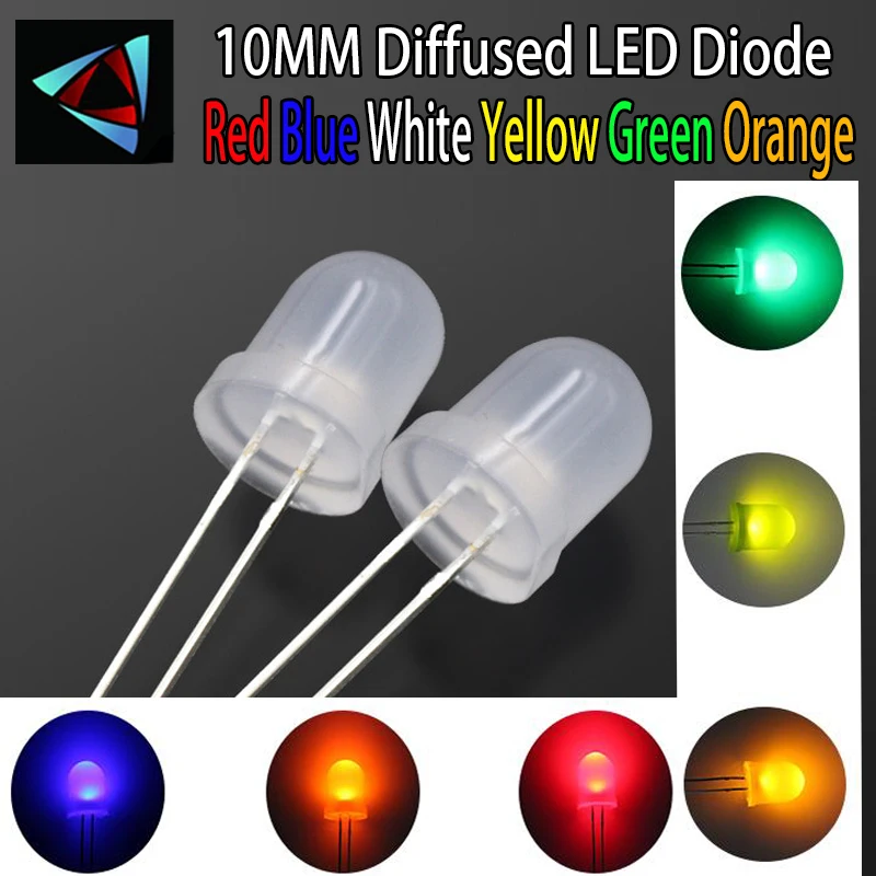 Diodo LED Ultrabrillante 10mm Diferentes Colores