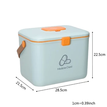 

Multi-cell Large Capacity Medicine Pharmacy Box Home Multifunctional Storage 203F