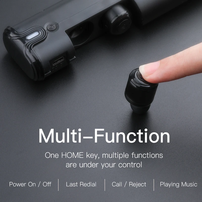 Bluetooth гарнитура Awei T8 Handfree беспроводные TWS наушники вкладыши для телефона