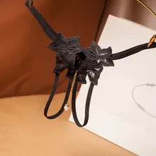 Новое поступление сексуальное нижнее белье женское нижнее белье с открытой промежностью сексуальные трусики эротические открытые стринги с жемчугом