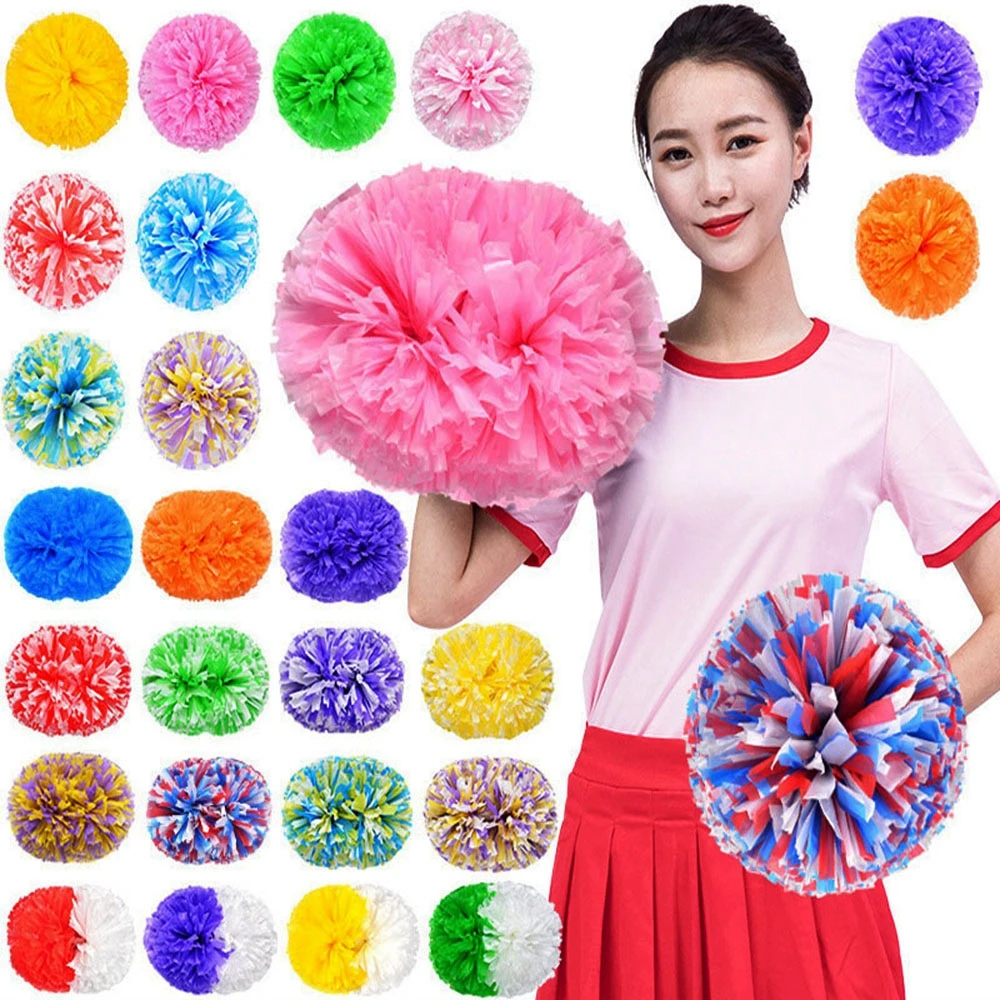 30cm Game Sports Pom Poms Cheerleading Cheering Flower Ball Match Vocal Dance Party Concert Decorator Props Club Supply cheerleading pom poms,cheerleading ball
