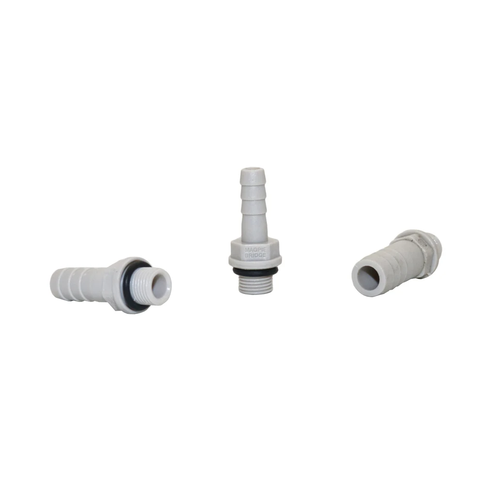 Pipe fitting Hose pipe fitting Plastic Straight Hose Pipe Fittings 1/8" Male Thread to 6mm 8mm 10mm Straight Connector Barbed Coupling Pneumatic Pipe Fittings