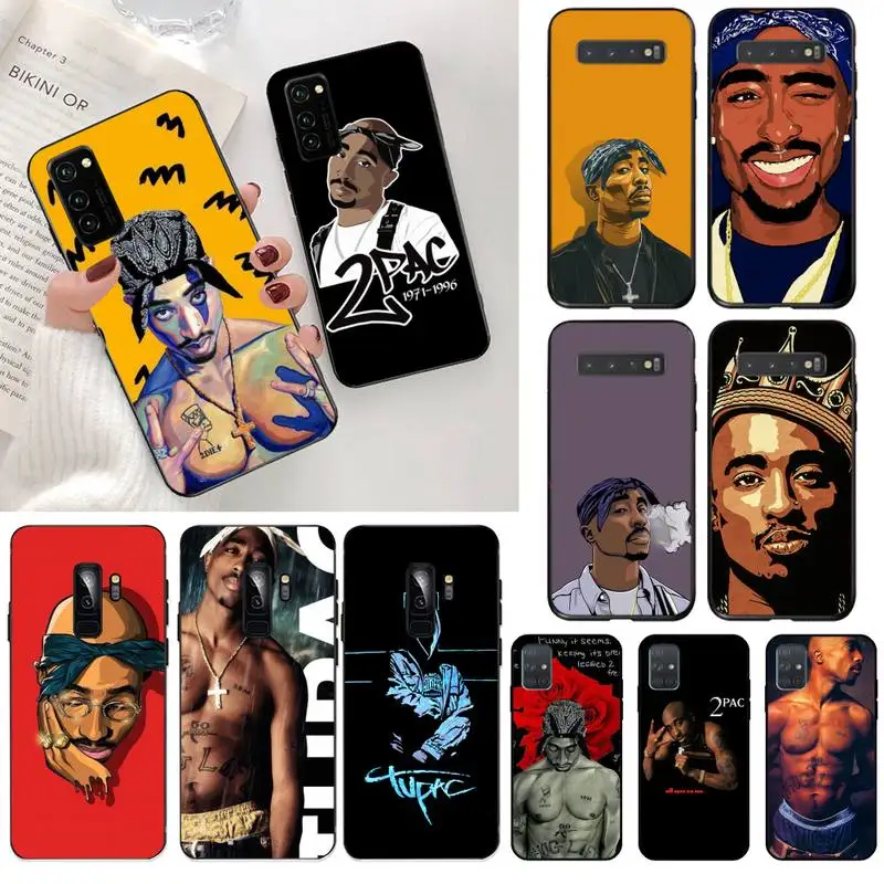 Мягкий чехол Rapper 2pac Tupac для телефона с пользовательским фото Samsung S20 plus Ultra S6 S7 edge S8
