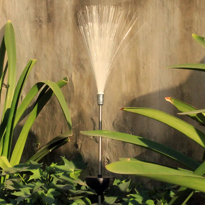 

Outdoor Solar Light Colored Light Gradient Fiber Lawn Light Garden Villa Decorative Ground Light Led Landscape Night Light