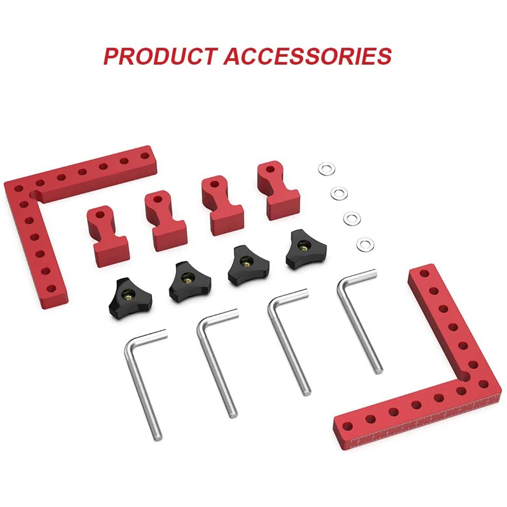 GanWei Woodworking Precision Clamping Square L-Shaped Auxiliary Fixture Splicing Board Positioning Fixed Clip Woodworking Tool