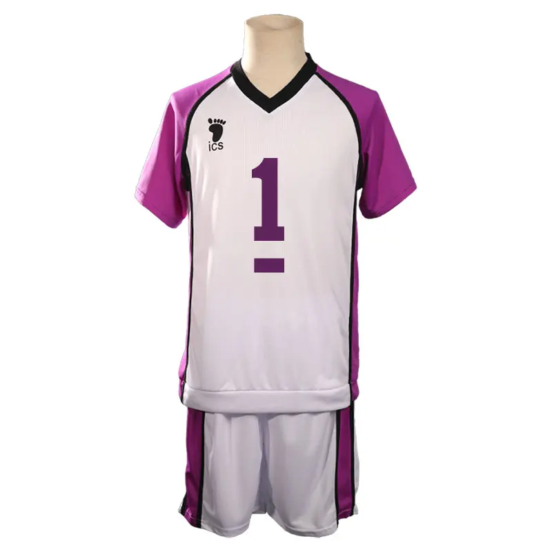 Haikyuu! Трикотажный костюм для косплея Shiratorizawa Satori Tendo Gakuen Koukou Ushijima Wakatoshi