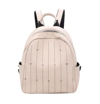 

Fashion Rivet Ladies Backpack Girls Fashion Shoulder Bag Ladies Casual PU Leather Backpack Casual Outdoor School Bag Sac A Dos