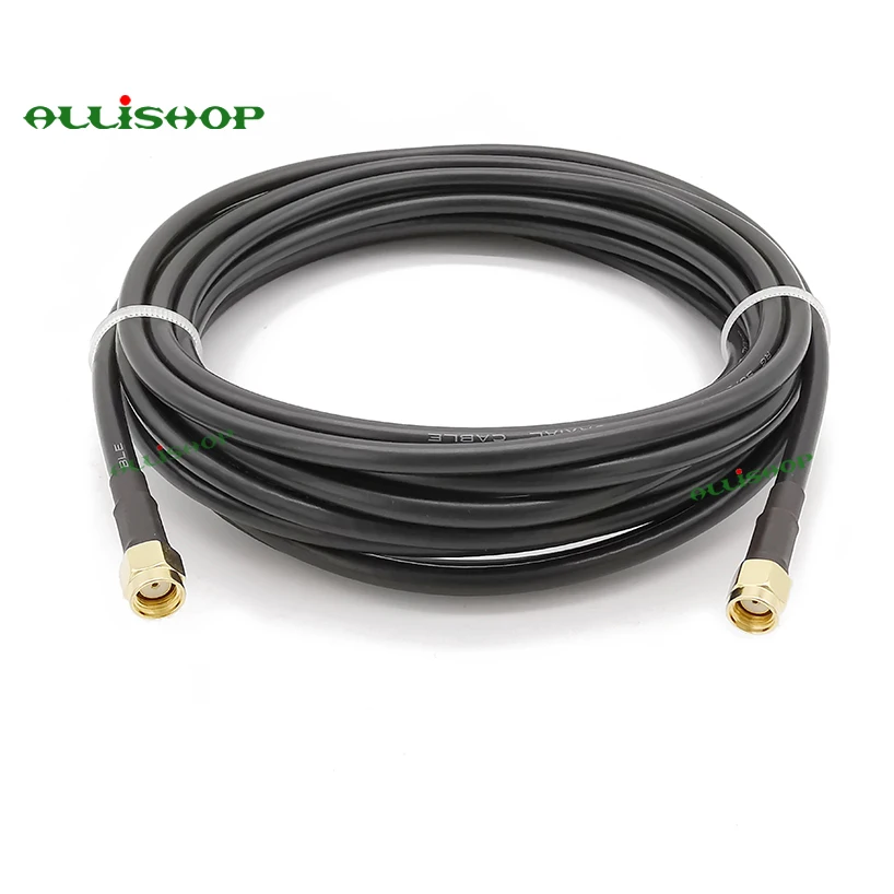 LMR195 RP SMA штекер к RP SMA Мужской с низкой потерей pigtail фидерная линия разъем для 4G LTE маршрутизатор сотовый телефон усилитель сигнала