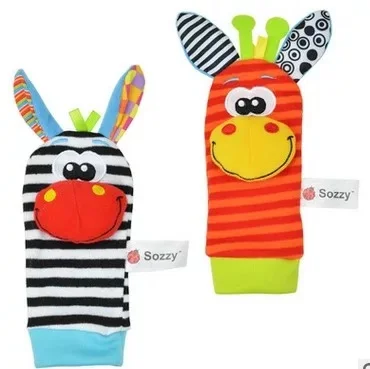 13 socks rattle Погремушка, игрушки для малышей, детские носки на запястье, погремушка для малышей 0-24 месяцев, Sozzy, детская игрушка для новорожденных, милые Мультяшные погремушки для малышей - Цвет: 13 socks rattle