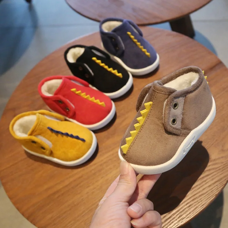 

Warm Plush Cartoon Outdoor Baby Boots Soft Bottom Non-slip Kids Cotton Shoes Winter Infant Snow Boots Girls Boys Boots bebe