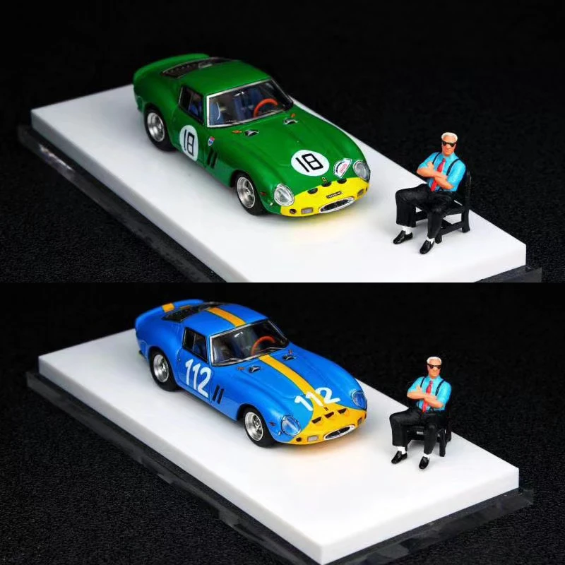 

JEC 1:64 resin car model 250 GTO with doll