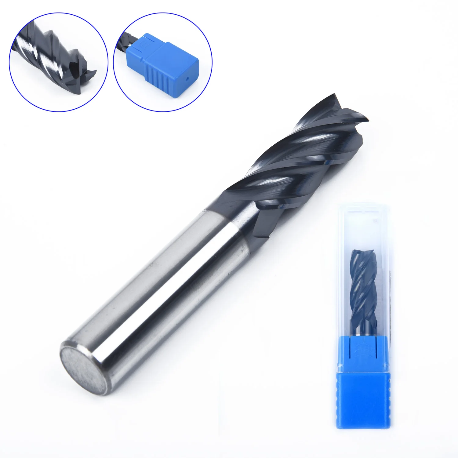 Fine Workmanship 1~16MM/Solid Carbide Straight Shank(4Flute)End Mill CNC Milling Cutter Drill Bit