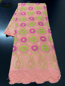 

NIAI African Lace Fabric 2020 High Quality Dry Lace Nigerian 100% Cotton Lace Fabrics Swiss Voile Lace In Switzerland NI3233