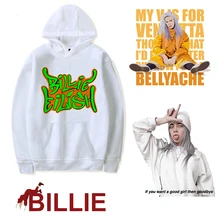 Мужская одежда Billie Eilish Толстовка Женский свитшот Харадзюку корейская модная одежда 90s хип хоп Японская уличная винтажная