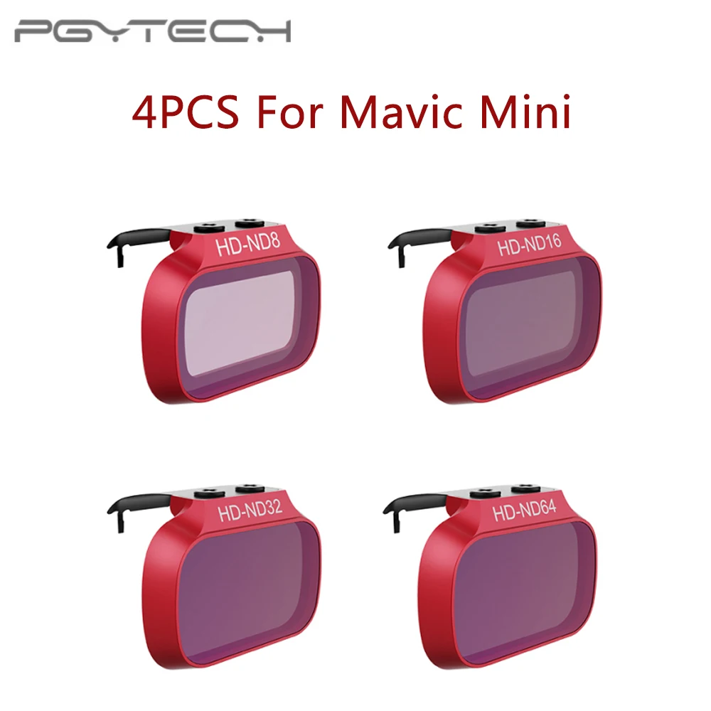 4 шт. фильтры для объектива DJI Mavic Mini ND 8 16 32 64 PL набор фильтров ND8 ND16 ND32 ND64 PL|Фильтры| |