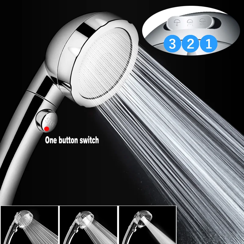 Saving Plastic High Pressure Spray Sprinkler Handheld Shower Head Bathroom