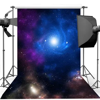 

Cosmic Starry Sky Photo Booth Background Customize Newborn Baby Kids Child Birthday Photography Backdrops For Photo Studio