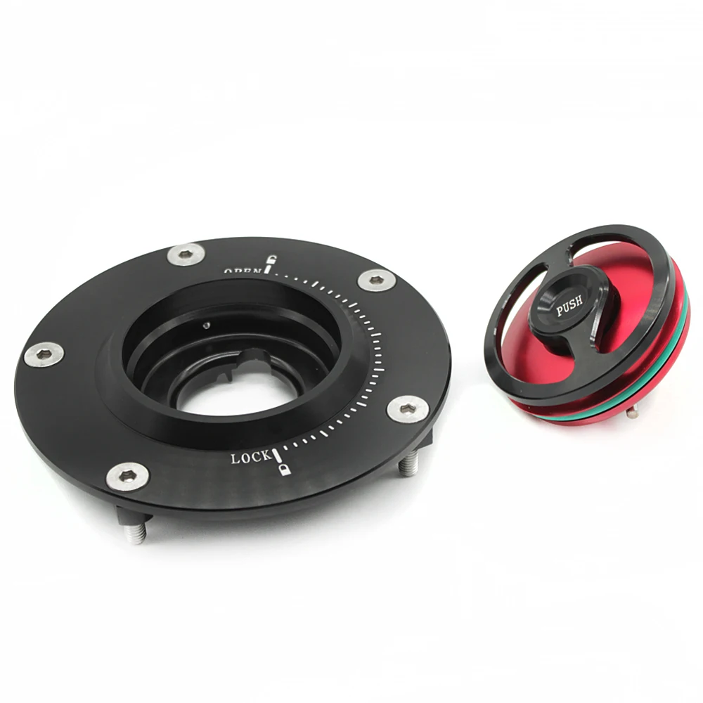 

Motorcycle CNC Blanking Fuel Gas Tank Cap Cover With Rapid Locking For Ducati 1299 Panigale / S 2015-2017
