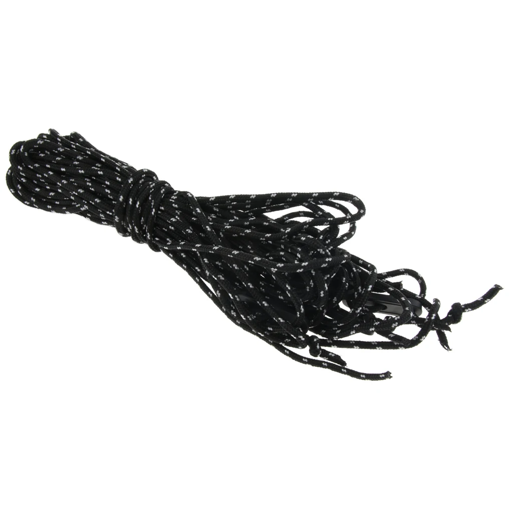 6pcs 2m Hammock Hanging Ropes Reflective Tent Guyline Cord Camping Hiking