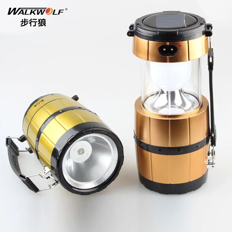 

518 Lantern LED Solar Camping Light Rechargeable Outdoor Hand Extendable Emergency Night Market Stall