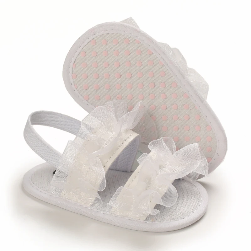 Newborn Toddler Shoes Baby Soft Soled Sandals Lace Soft Soled Shoes Beach Shoes  Slippers Non Slip Sandals 0-18M First Walkers