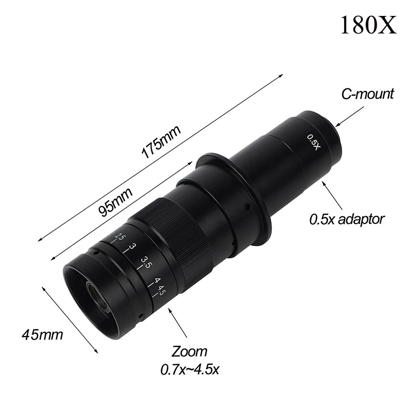 US $39.35 VGA 13MP Monocular Microscope Digital Camera Set 130X Or 180X Adjustable Lens LED Light Suit Pcb For Repair Phone Soldering