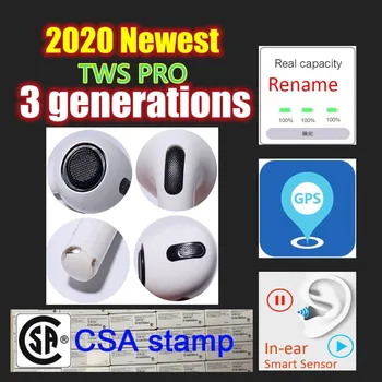 

Bluetooth Earphone Rename Gps Tws Smart Sensor Air3 Pro Gen2 Gaming Headset Wireless Earbuds Pk Clone Airpodding 1:1 I500 I9000