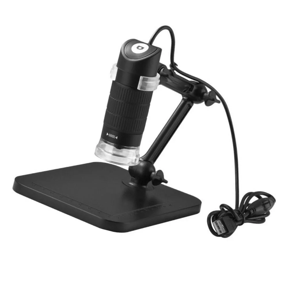 

50X-1000X 8-LED USB Zoom Digital Microscope Camera Magnifier Rotatable Stand SET
