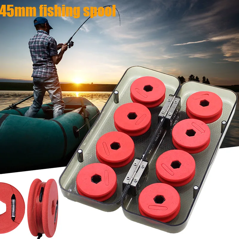 1 Box Fishing Line Shaft Winding Board Portable Bobbin Spools Durable Accessories SAL99