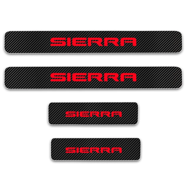 For GMC Sierra 4D Carbon Fiber Vinyl Sticker 1