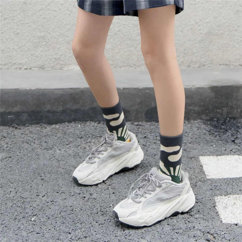 SP& CITY/ Новое поступление, женские хлопковые носки до щиколотки в Корейском стиле с мультипликационным принтом Ulzzang, 5 пар, винтажные Повседневные носки для студентов