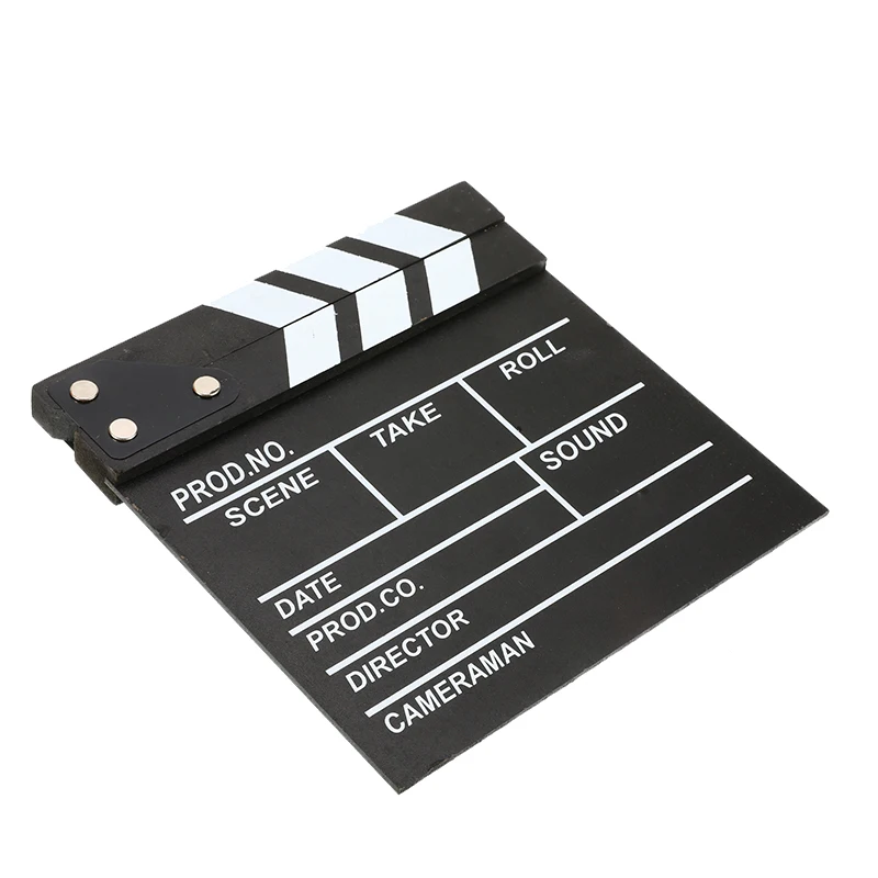 20*20 см Хлопушка Clapperboard акриловая сухая стереть телевизионный фильм пленка Акция грифельная доска хлоп ручной работы вырезанная Опора черный