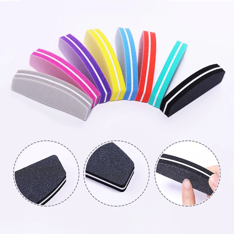 

Nail File Nail Buffer Nail Polisher Sanding Block 4 Sides Polished Lime Nail Sponge Buffing Block Grinding Sponge