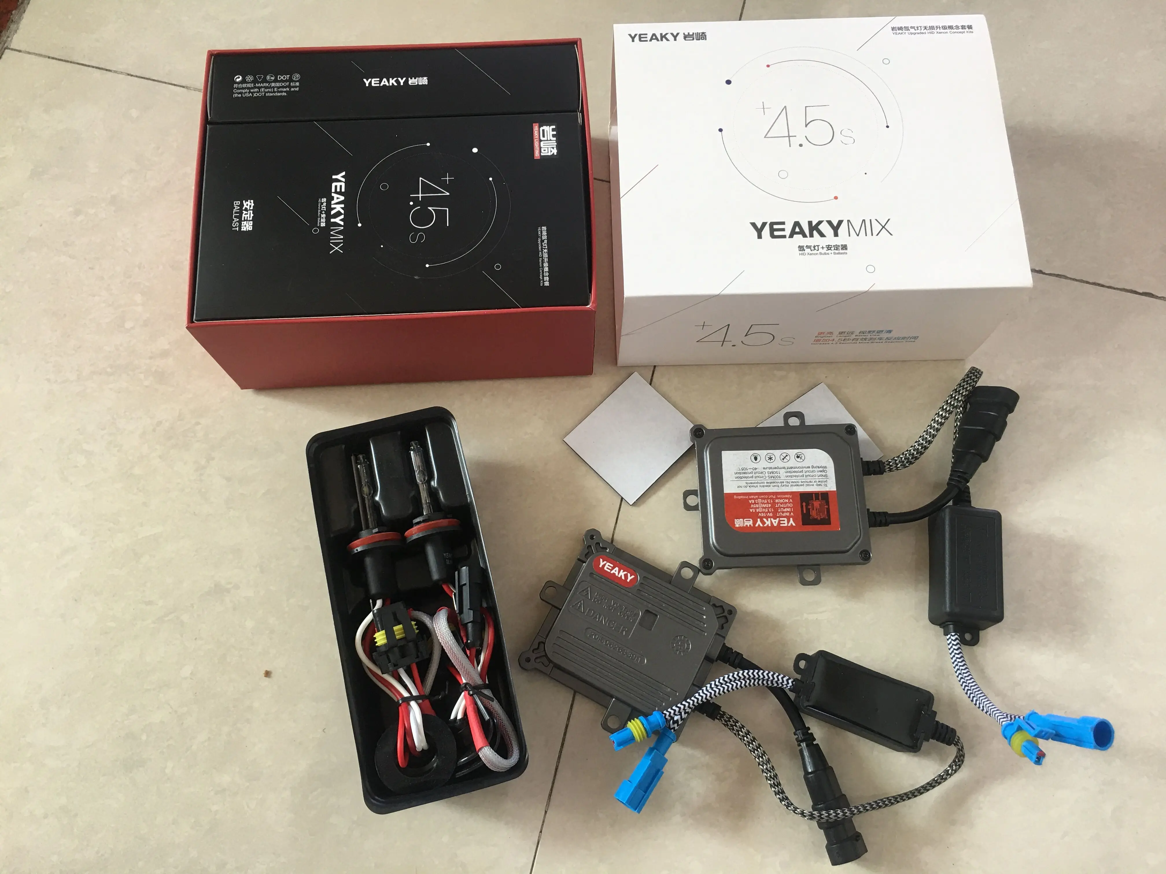 

Original 45W Yeaky Xenon Kit H1 H3 HB3 HB4 H11 Fast Bright 5500K 45W Yeaky Headlight Bulb AC 45W Yeaky HID Ballast Kit Xenon H7