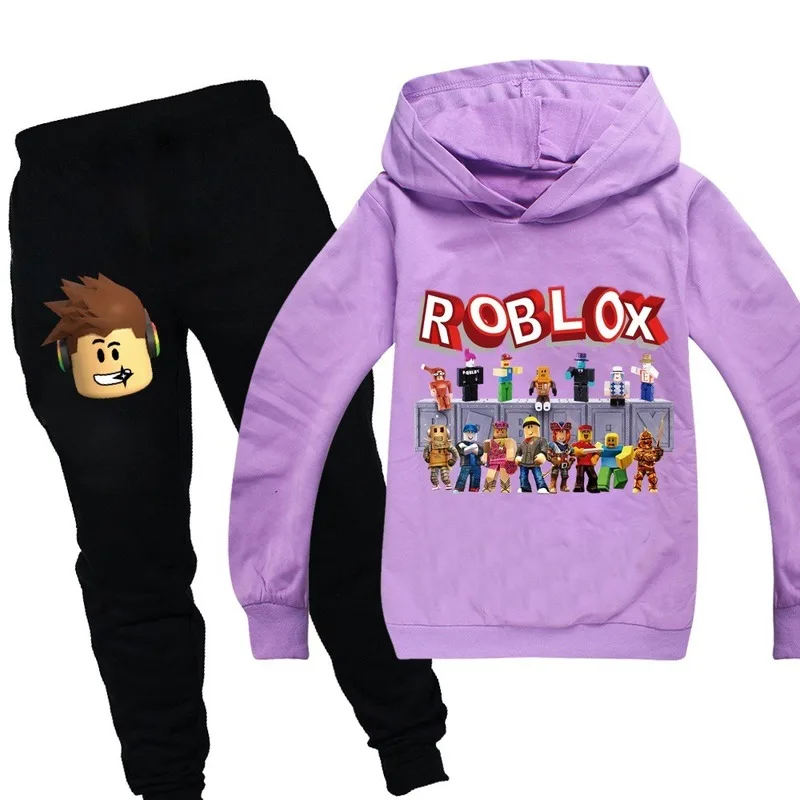 Спортивный костюм ROBLOX для девочек и мальчиков на весну осень комплект из 2