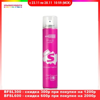 

Styling hair spray S'cosmetic 3070911 Улыбка радуги ulybka radugi r-ulybka smile rainbow cosmetic Beauty Health care and beauty fixation laying Thermal protection 300ml styled stylish fixing hairstyle haircut