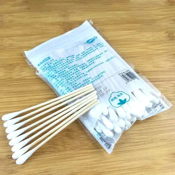 

Health and Safety Makeup Cotton Buds For Medical Cotton Swab Wood Sticks Nose Ears Cleaning Cosmetics Tools Applying drugs